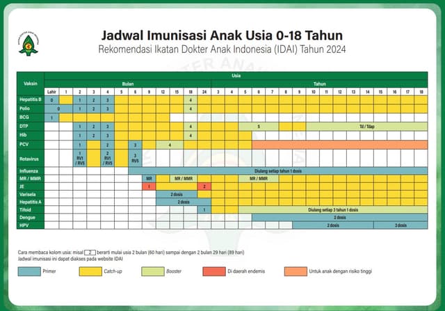 Panduan Vaksin Anak dan Bayi Terbaru, Dokter dan Tenaga Kesehatan Wajib Tahu
