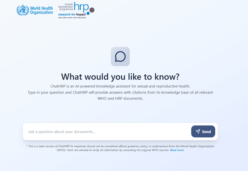 Chatbot AI WHO ini Bisa Bantu Anda Cari Informasi Kesehatan Reproduktif dengan Cepat dan Tepat!