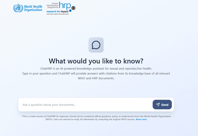 Chatbot AI WHO ini Bisa Bantu Anda Cari Informasi Kesehatan Reproduktif dengan Cepat dan Tepat!