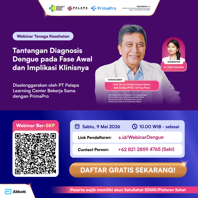 Webinar "Tantangan Diagnosis Dengue pada Fase Awal dan Implikasi Klinisnya"