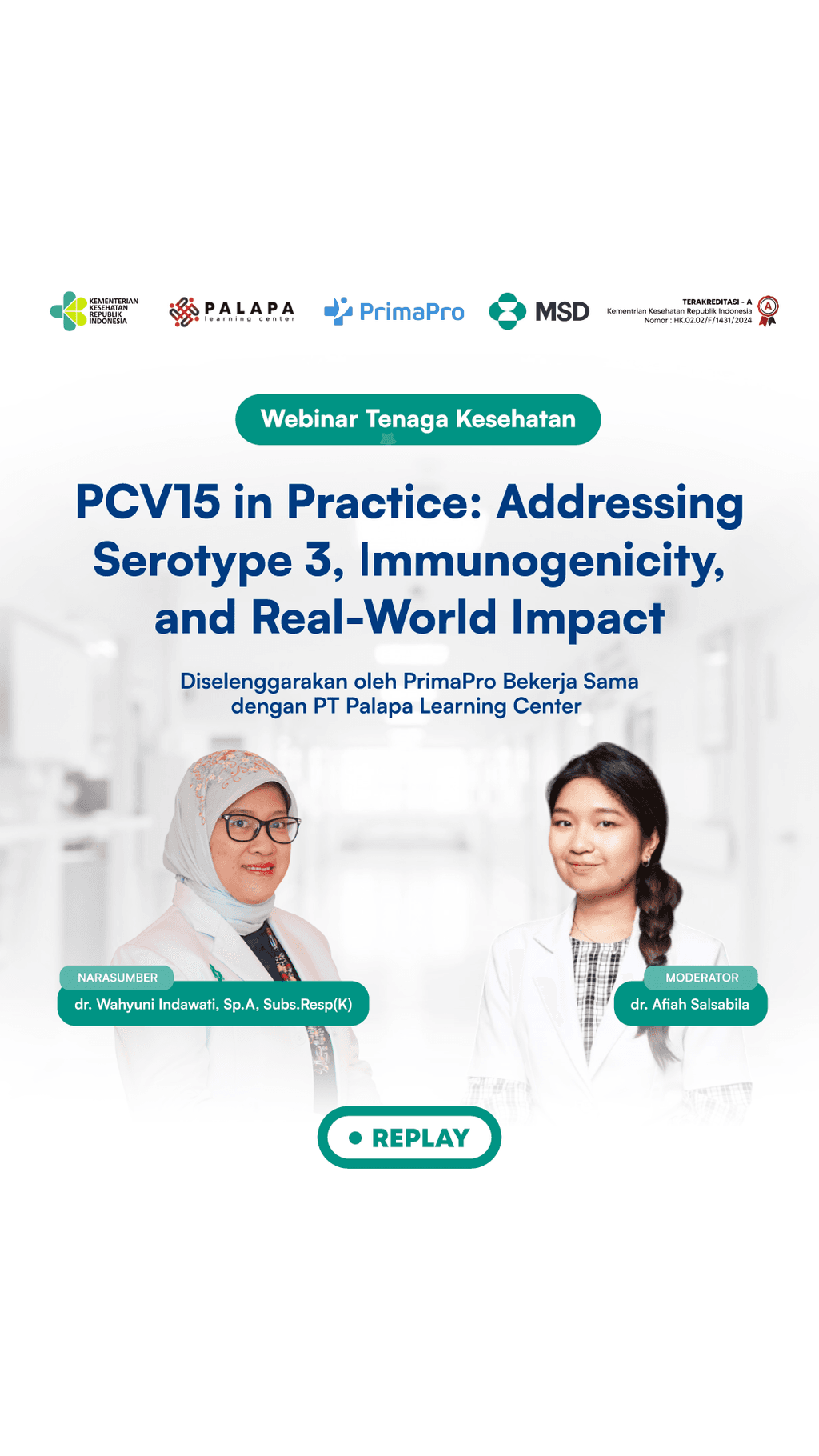 PCV15 in Practice: Addressing Serotype 3, Immunogenicity,and Real-World Impact | Webinar PrimaPro